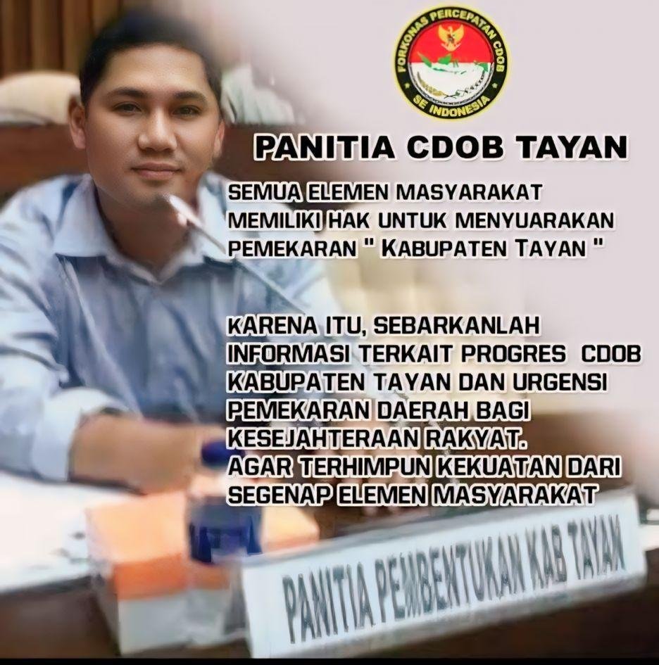 Ucapan selamat pagi ketua Lobby CDOB Tayan.