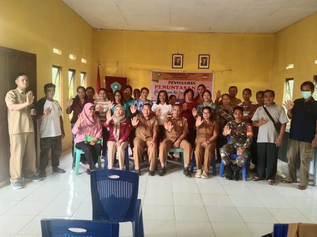 Penyuluhan penuntasan TBC di desa Engkasan