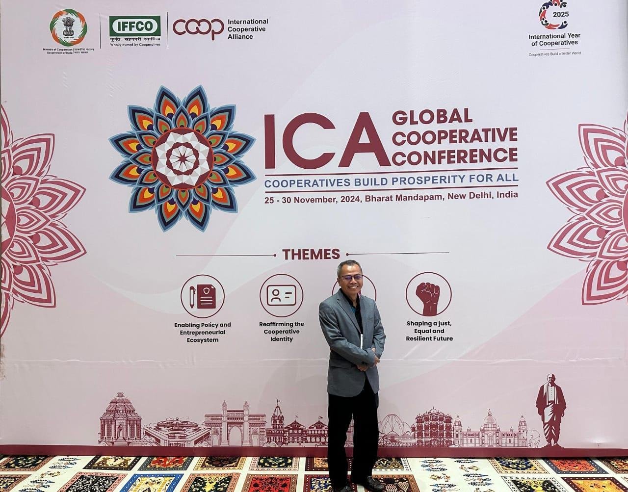 Ketua DAD Tayan Hilir, Yanto Laung, Hadiri Konferensi Koperasi Global ICA di India