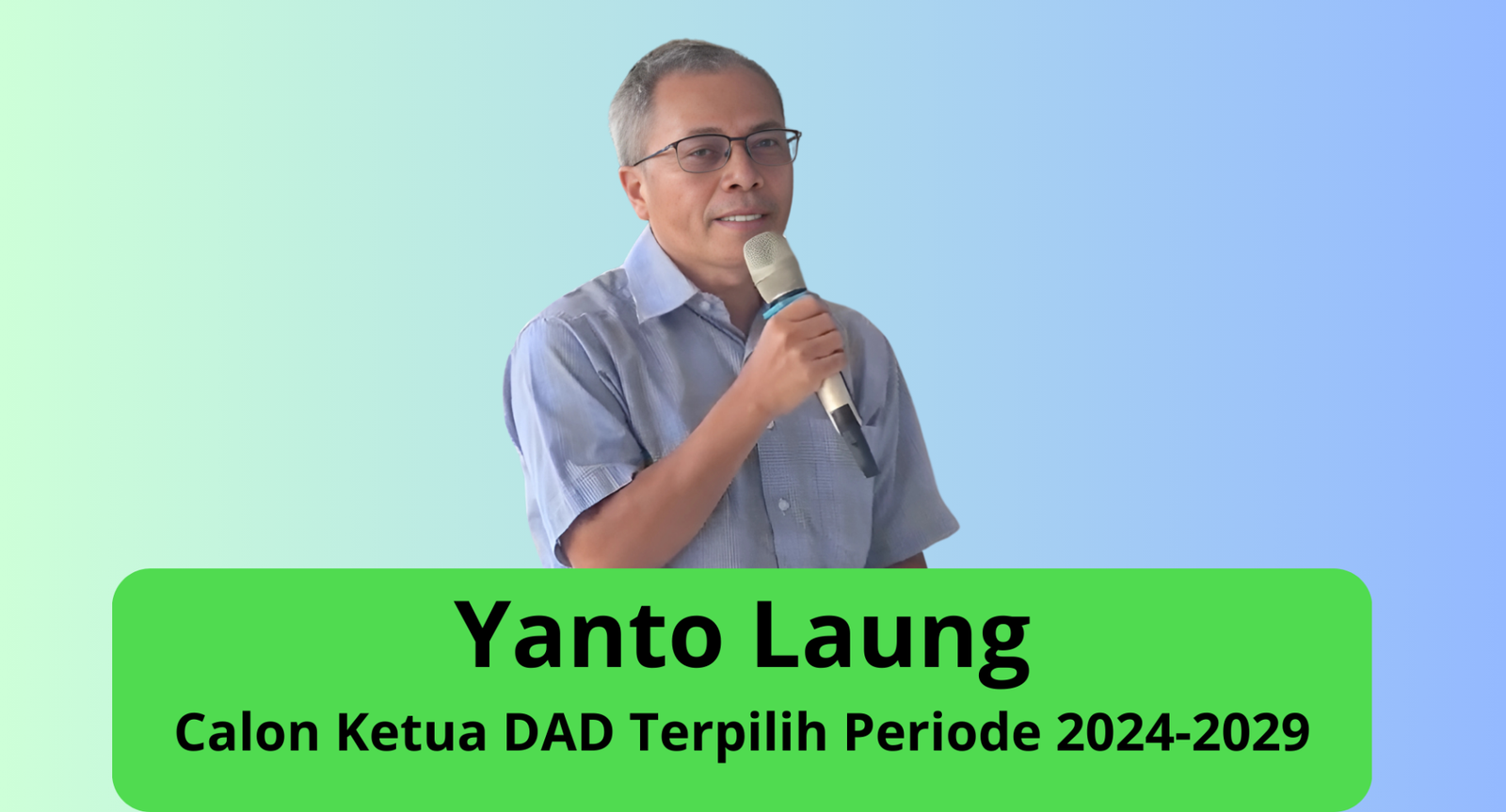 Paparan Visi dan Misa Dalam Proses Pencalonan Ketua DAD Kecamatan Tayan Hilir oleh Yanto Laung