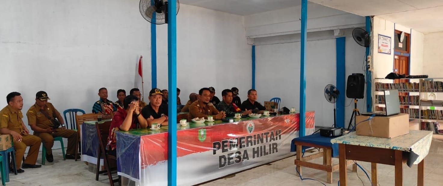 Kepala Desa Hilir Hadiri Peresmian Dangau Hukum Kejari Kabupaten Sanggau Secara Daring