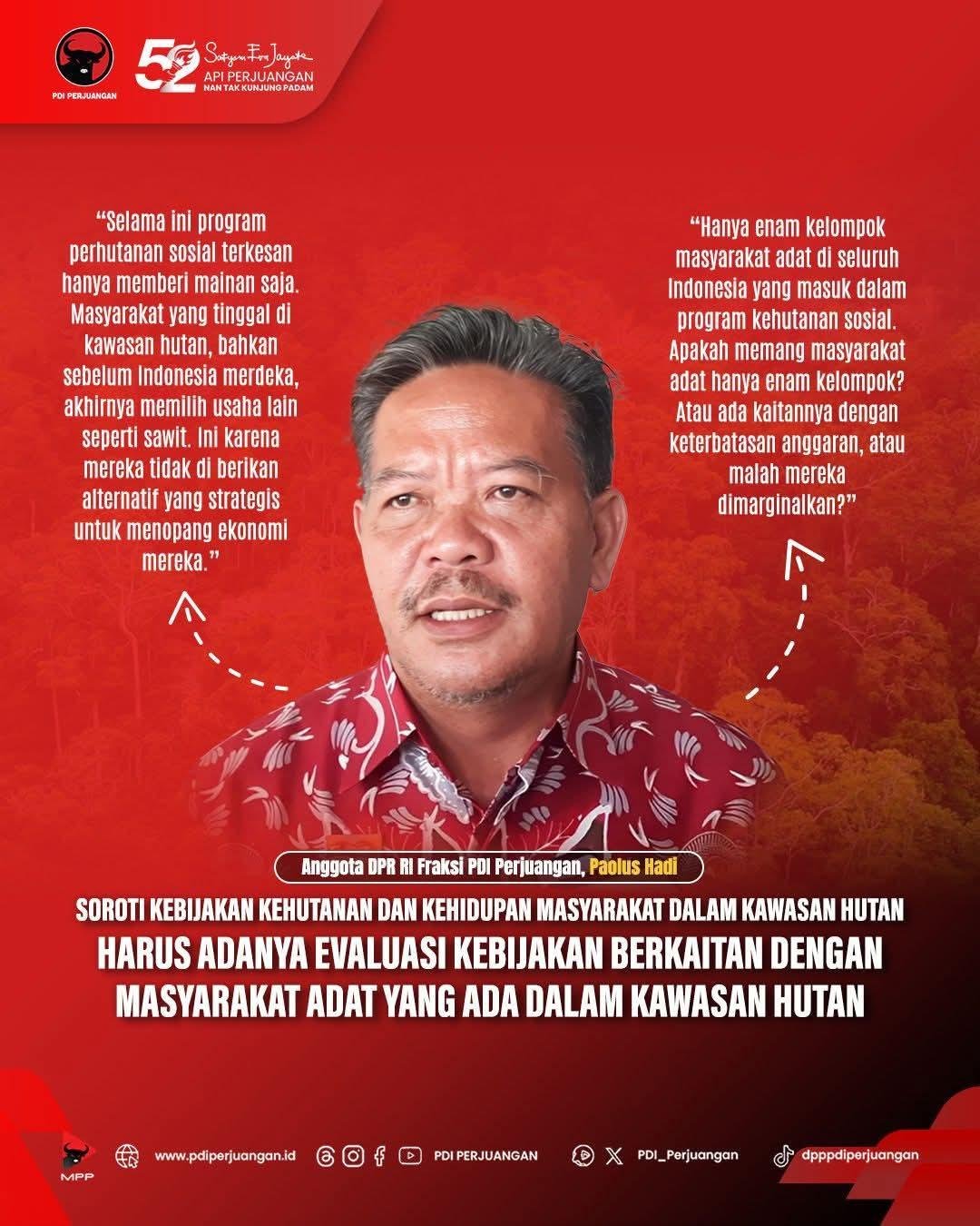 Paolus Hadi Soroti Kebijakan Kehutanan dan Kehidupan Masyarakat dalam Kawasan Hutan