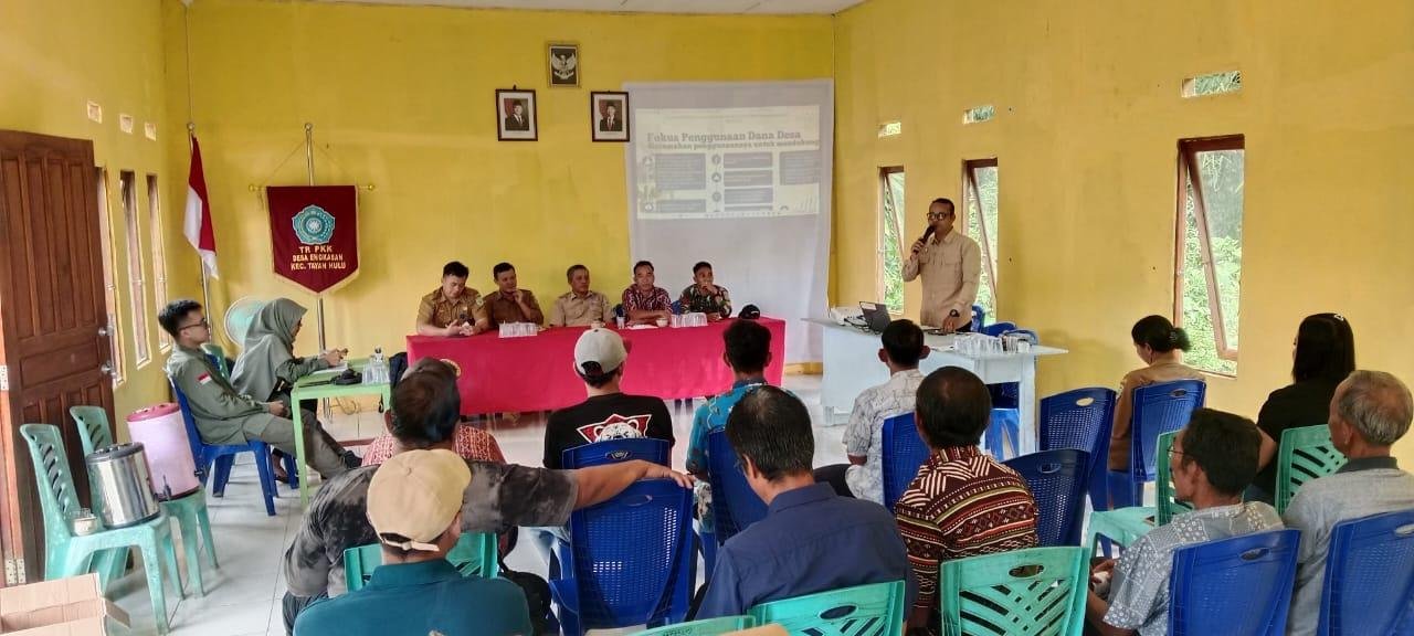 Pemerintah Desa Engkasan Gelar Sosialisasi Dana Desa untuk Ketahanan Pangan dan Pembentukan TPK 2025