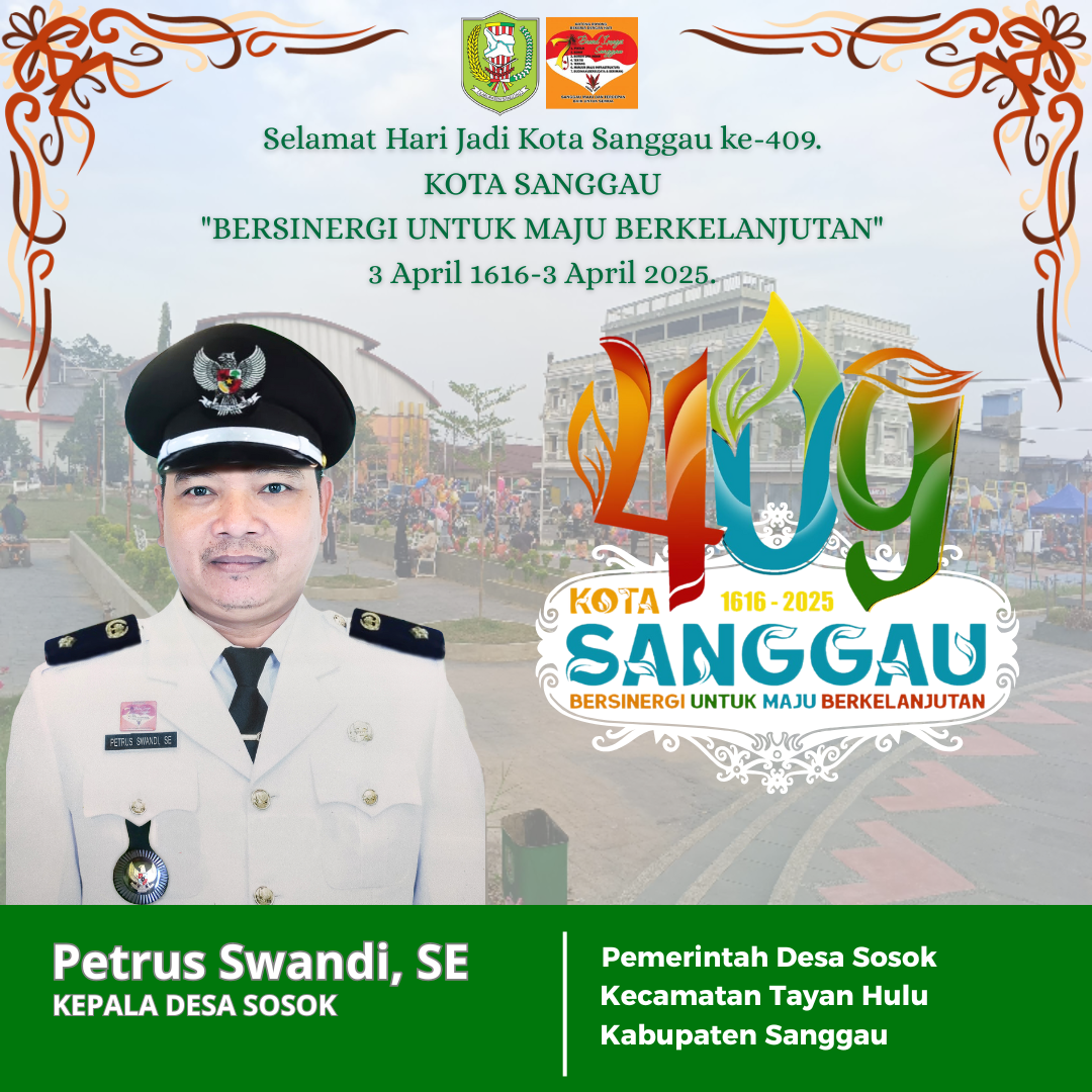 Kepemimpinan Inspiratif Kepala Desa Sosok, Bapak Petrus Swandi, SE