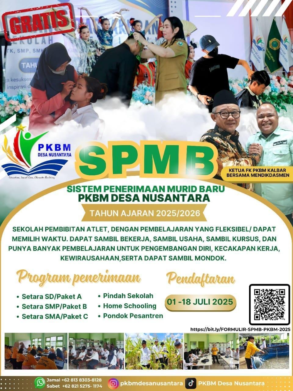 Pendaftaran Siswa Baru SPMB PKBM Desa Nusantara Dibuka