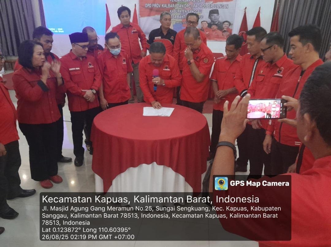 Dewan Pimpinan Cabang (DPC) PDI Perjuangan Kabupaten Sanggau menggelar rapat konsolidasi dan musyawarah pasca Kongres VI
