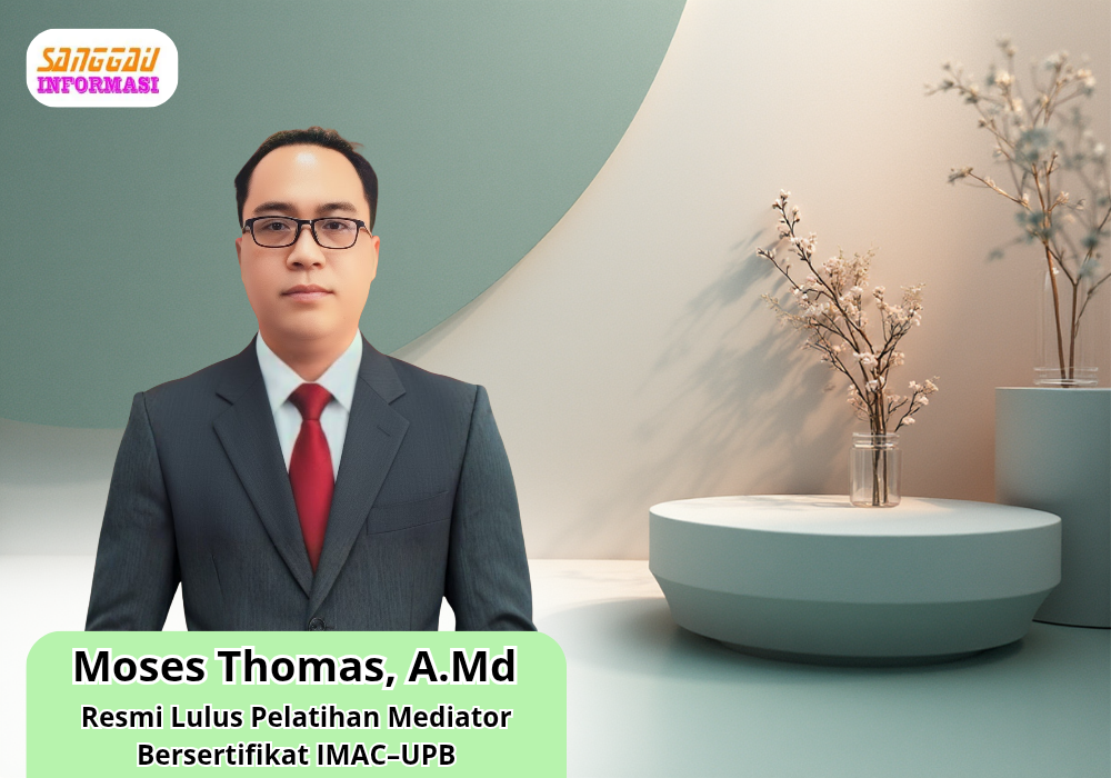 Moses Thomas Resmi Lulus Pelatihan Mediator Bersertifikat IMAC–UPB: “Pengalaman Berharga yang Akan Saya Abdi­kan untuk Masyarakat”