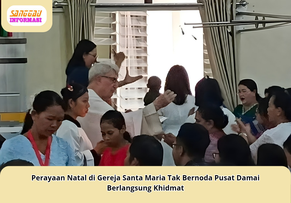Perayaan Natal di Gereja Santa Maria Tak Bernoda Pusat Damai Berlangsung Khidmat