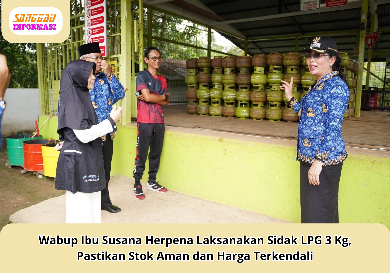 Wabup Ibu Susana Herpena Laksanakan Sidak LPG 3 Kg, Pastikan Stok Aman dan Harga Terkendali