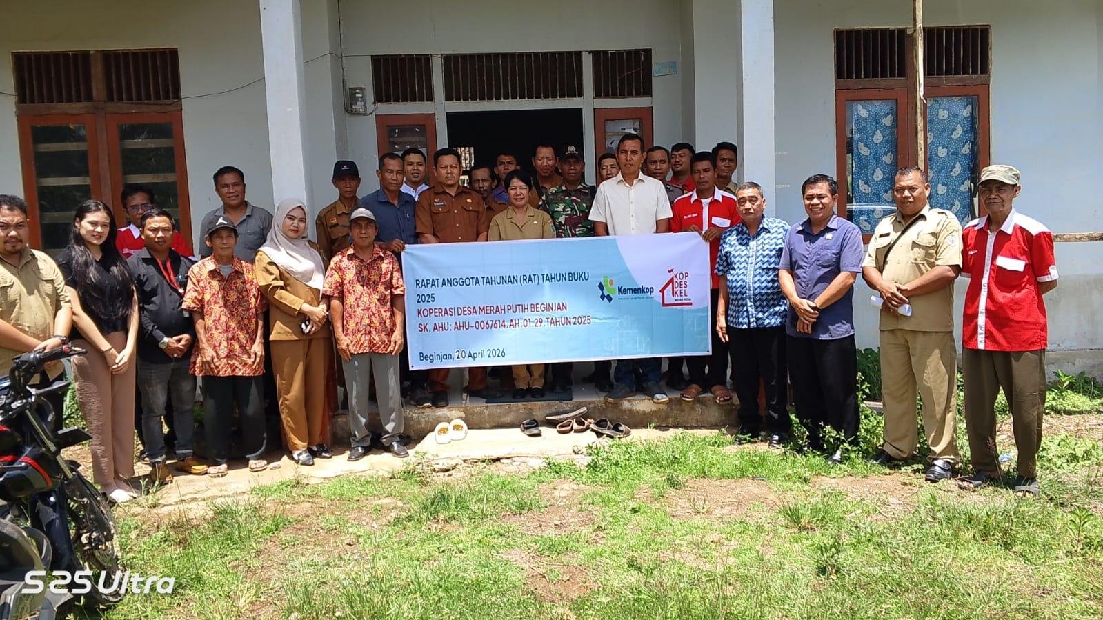 Pemerintah Desa Beginjan Sukses Gelar RAT Koperasi Merah Putih, Perkuat Ekonomi Lokal Tahun 2026
