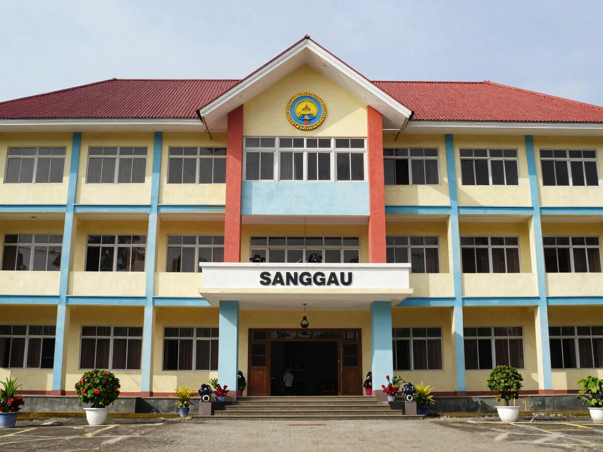 Authentic photojournalism of Sanggau local government building fa